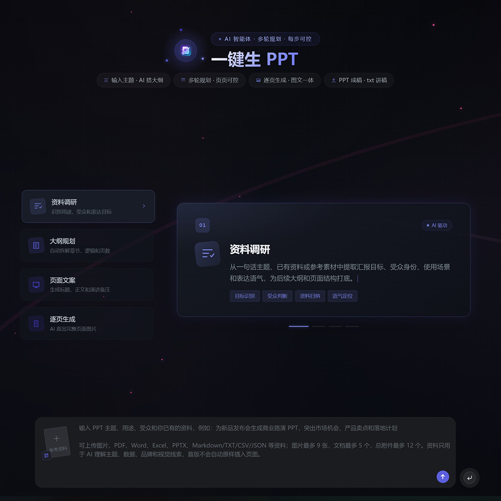 PPT生成与演示文稿制作